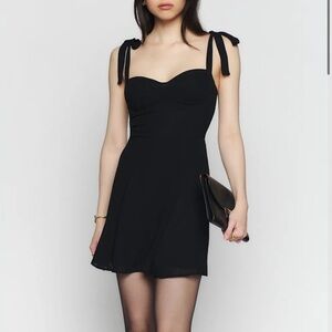 Reformation Niara Dress Black